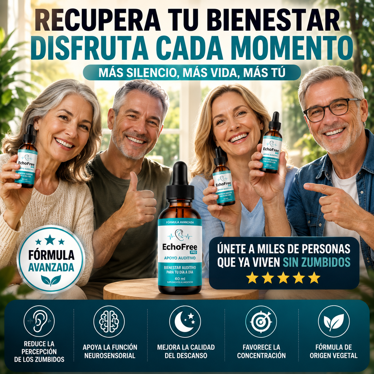 EchoFree™ | Reduce los Zumbidos y Recupera tu Tranquilidad