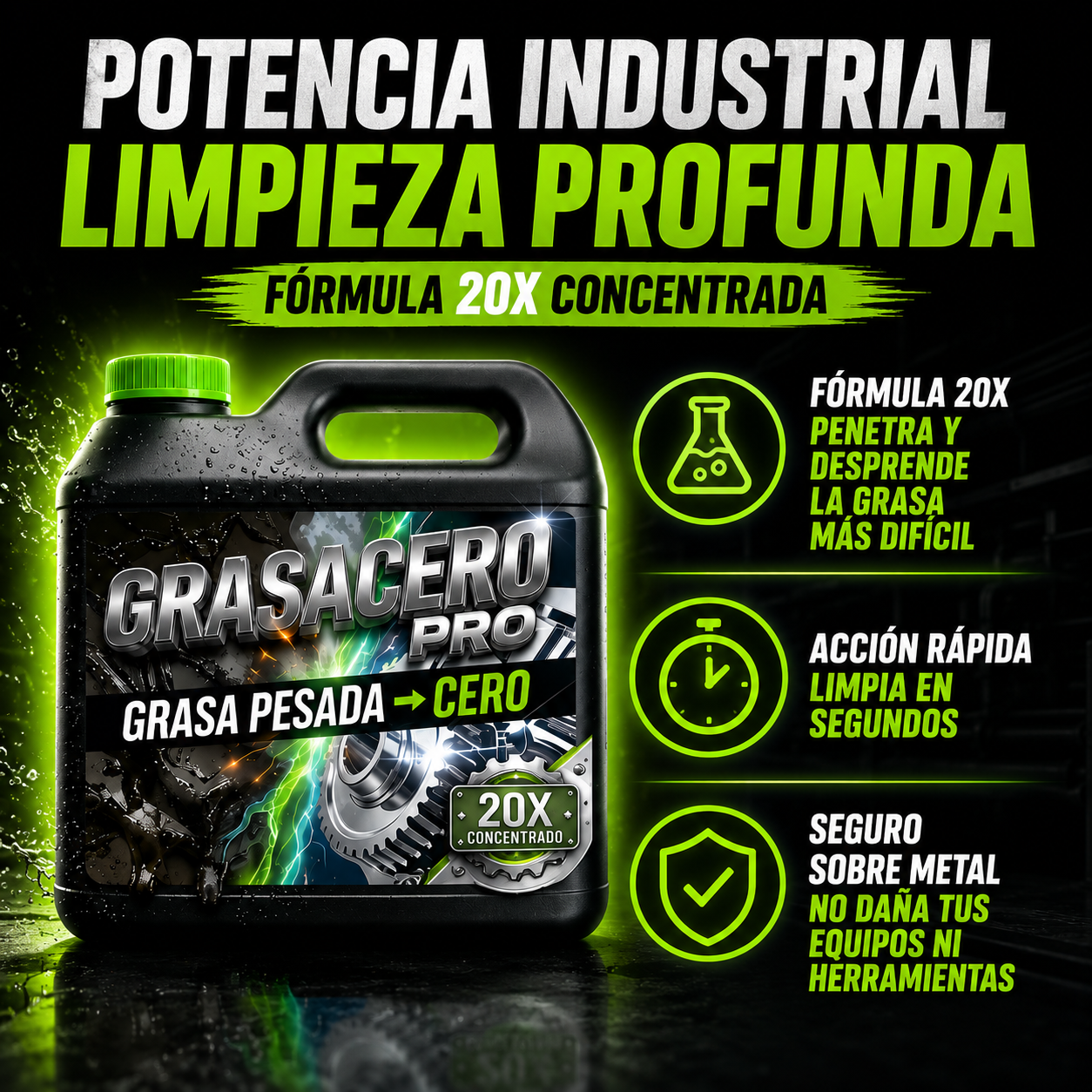 GRASACERO PRO – Elimina la Grasa Pesada sin Esfuerzo