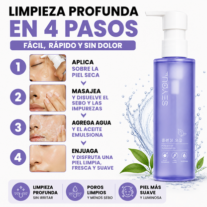 Aceite Limpiador SEYOUL - Elimina Puntos Negros y Sebo Sin Dolor