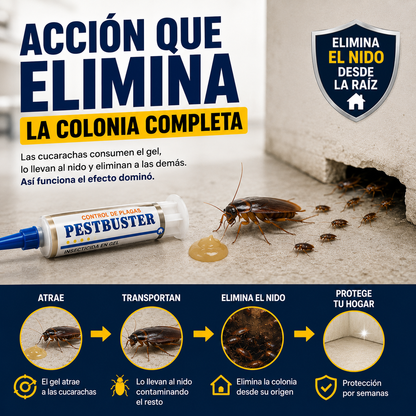 PESTBUSTER® – Gel Profesional Contra Cucarachas