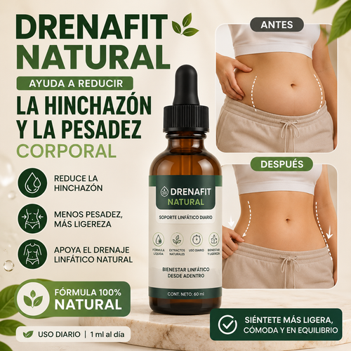 Drenafit Natural – Ayuda a Reducir la Hinchazón y la Pesadez Corporal