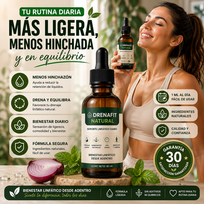 Drenafit Natural – Ayuda a Reducir la Hinchazón y la Pesadez Corporal