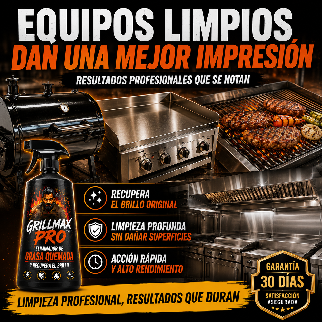 GRILLMAX PRO™ – Elimina la Grasa Quemada y Recupera el Brillo