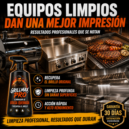 GRILLMAX PRO™ – Elimina la Grasa Quemada y Recupera el Brillo