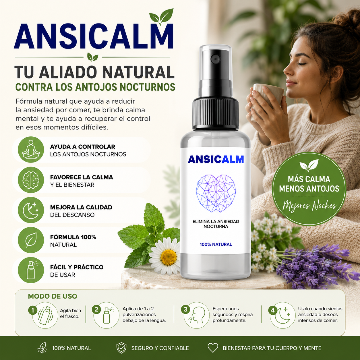 Ansicalm™ – Reduce los Antojos Nocturnos y Recupera el Control
