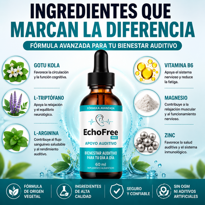 EchoFree™ | Reduce los Zumbidos y Recupera tu Tranquilidad