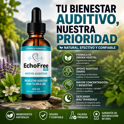EchoFree™ | Reduce los Zumbidos y Recupera tu Tranquilidad