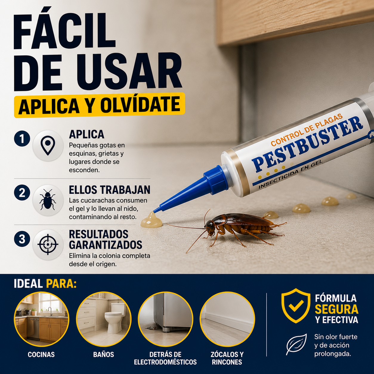 PESTBUSTER® – Gel Profesional Contra Cucarachas
